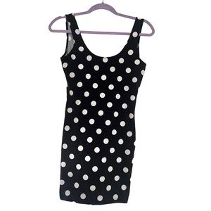 Forever 21 polka dot dress - black and white - mini dress - good preloved